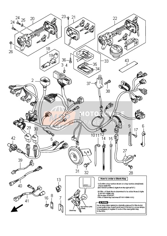 3661005HJ0, Harness, Wiring, Suzuki, 0